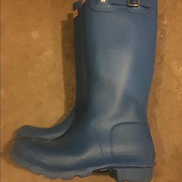 Blue women’s Hunter boots Girls 5 EU 36 - Picture 5 of 5